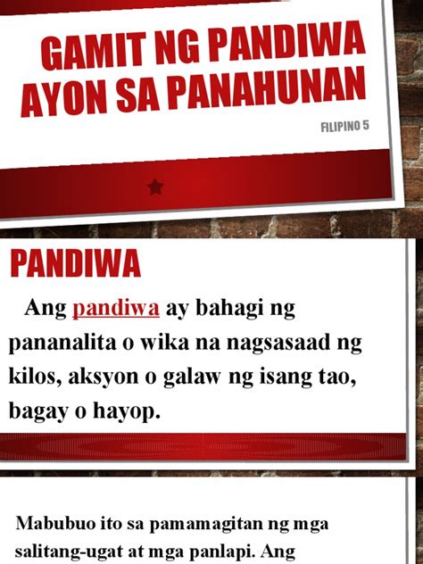 ubaylikga sa panahunan|Panahunan Ng Pandiwa .